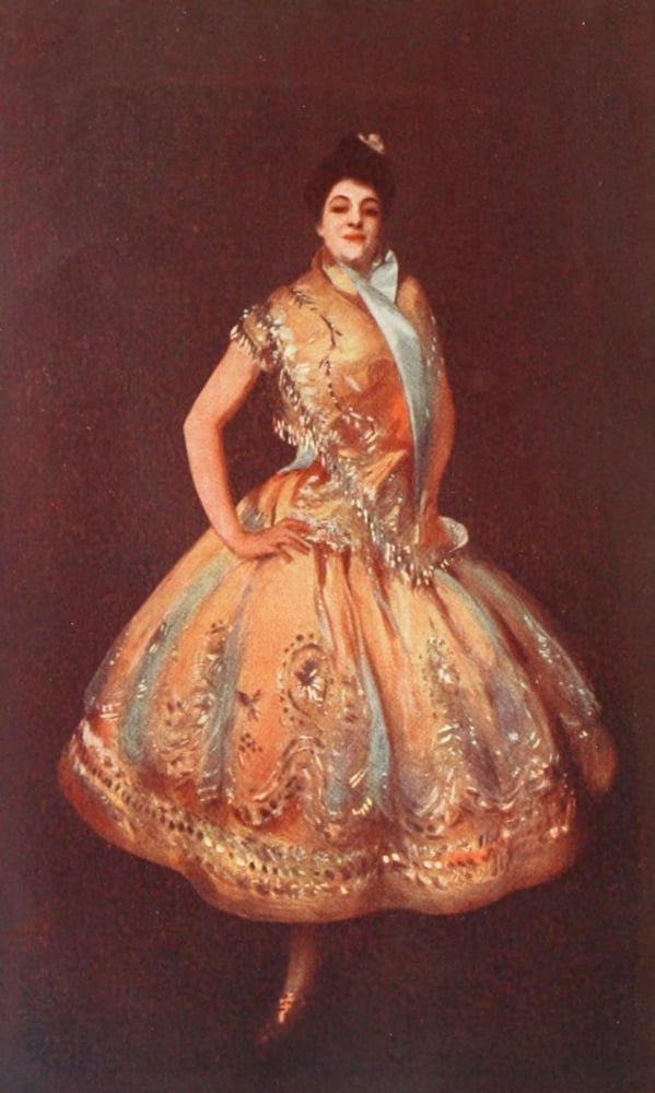 Carmencita 1 Canvas Art - J Singer Sargent (24 x 36)