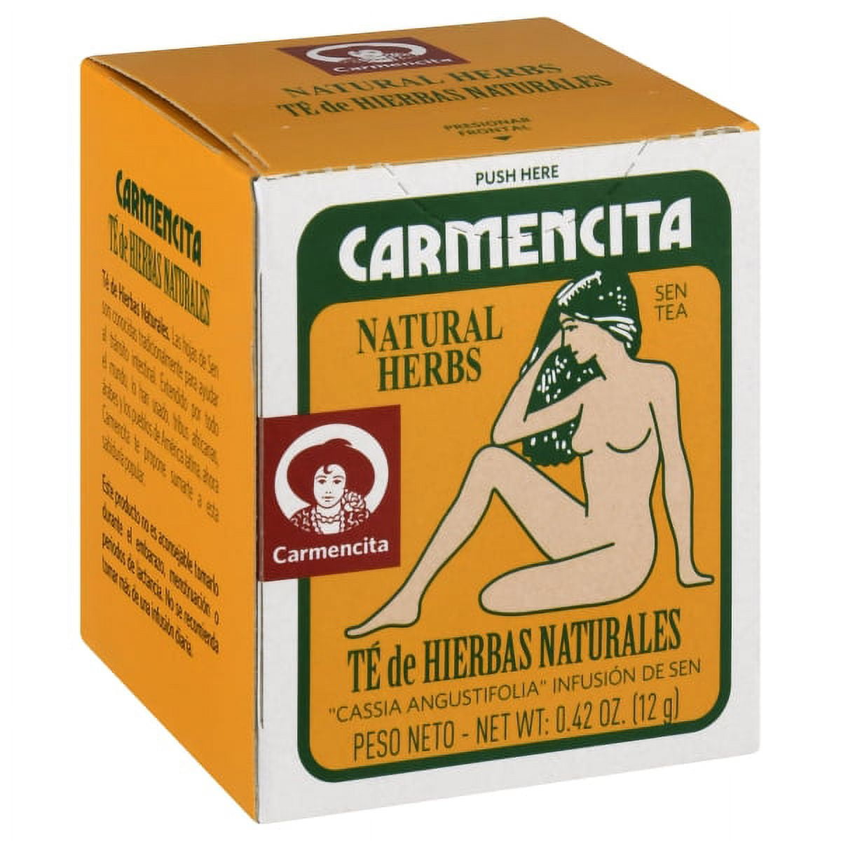 Carmencita Natural Herbs Tea. Pack of 200 individual tea bags