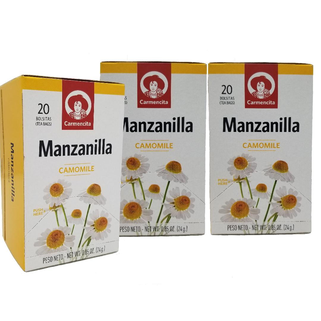 Carmencita Spanish Chamomile tea / Te de Manzanilla 20 bags PACK