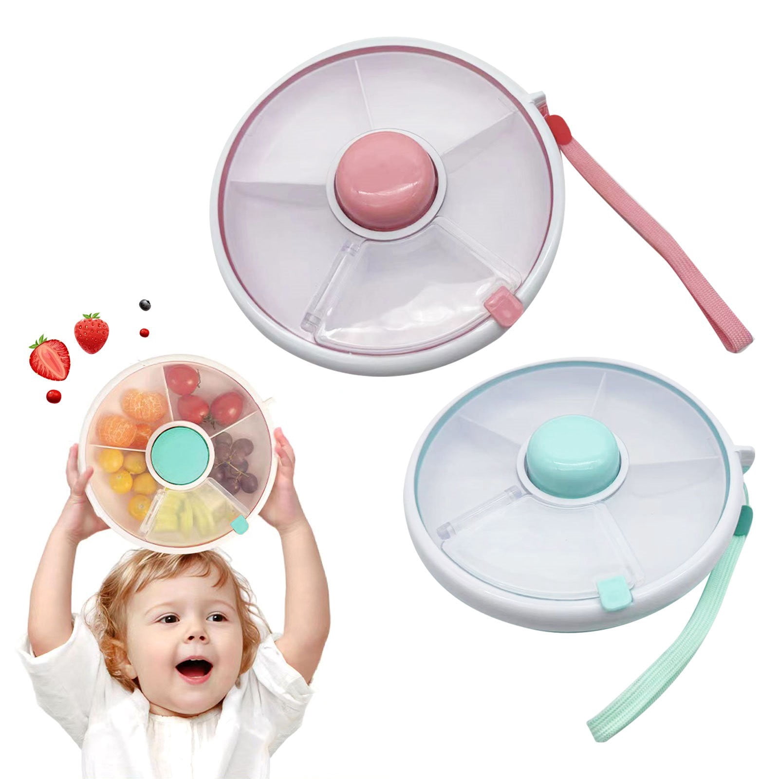 Melon Rack Carmenl Clearance Deal! Snack With Hand Strap Rotating Storage Covered ...
