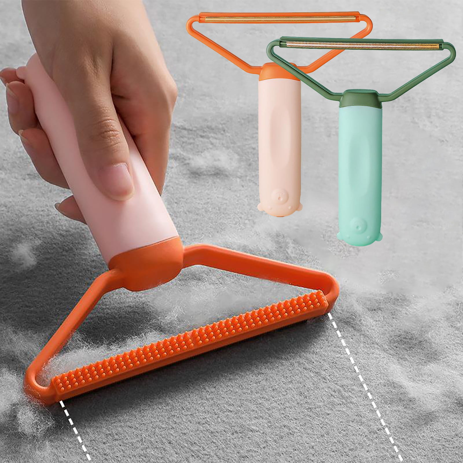 Carmenl Pet Hair Remover 2 Pcs Portable Lint Remover Lint Roller Manual