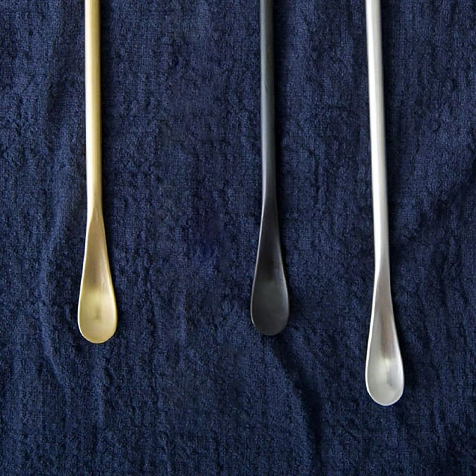 Carmenl Stainless Steel Coffee Stir Sticks Cocktail Stirring Spoons With Short & Long Handle