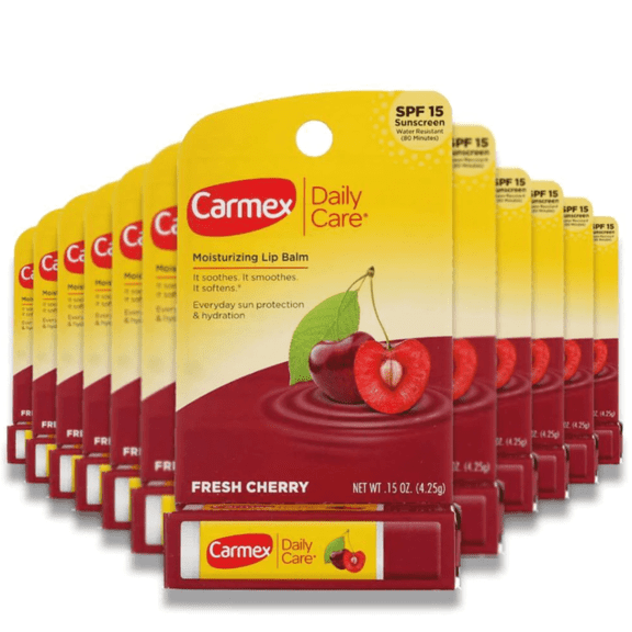 Carmex Classic Cherry Flavor Stick .15 Oz. (Pack of 12)