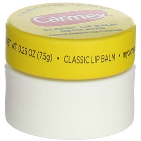 Carmex Classic Lip Balm Medicated, 0.25 oz (Pack of 4)