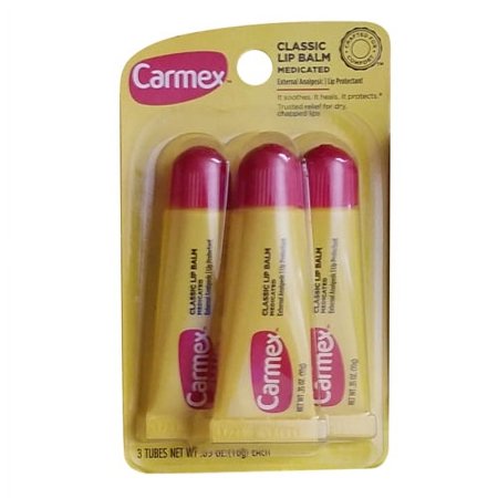Carmex Classic Lip Balm Medicated - 3 Ea, 3 Pack