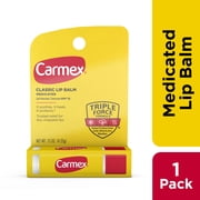 Carmex Classic Medicated Lip Balm Stick, Lip Moisturizer, SPF 15, 1 Count