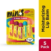 Carmex Daily Care Minis Lip Balm Tubes, SPF 15, Multi-Flavor Lip Balm Pack, 5 Count (1 Pack of 5)