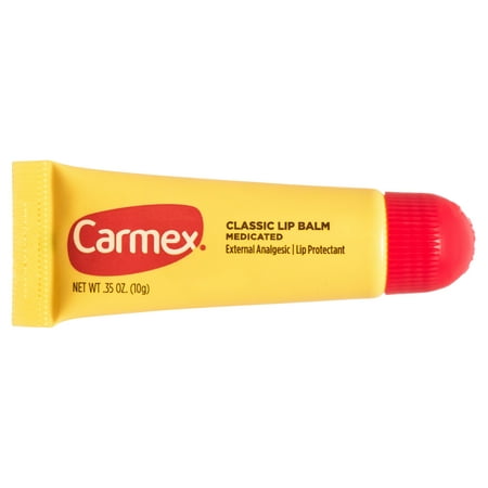 Carmex Medicated Classic Lip Balm Tubes, .35 oz Each, 12 Packs of 3 (36 Tubes Total)
