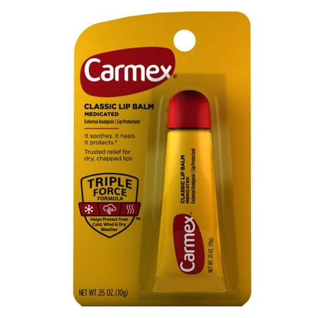 Carmex Classic Medicated Lip Balm Tube, Lip Moisturizer, 1 Count