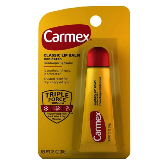 Carmex Classic Medicated Lip Balm Tube, Lip Moisturizer, 1 Count