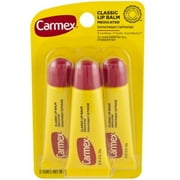 Carmex Original Flavored Lip Balm 0.35 oz, 3 ea Pack of 6