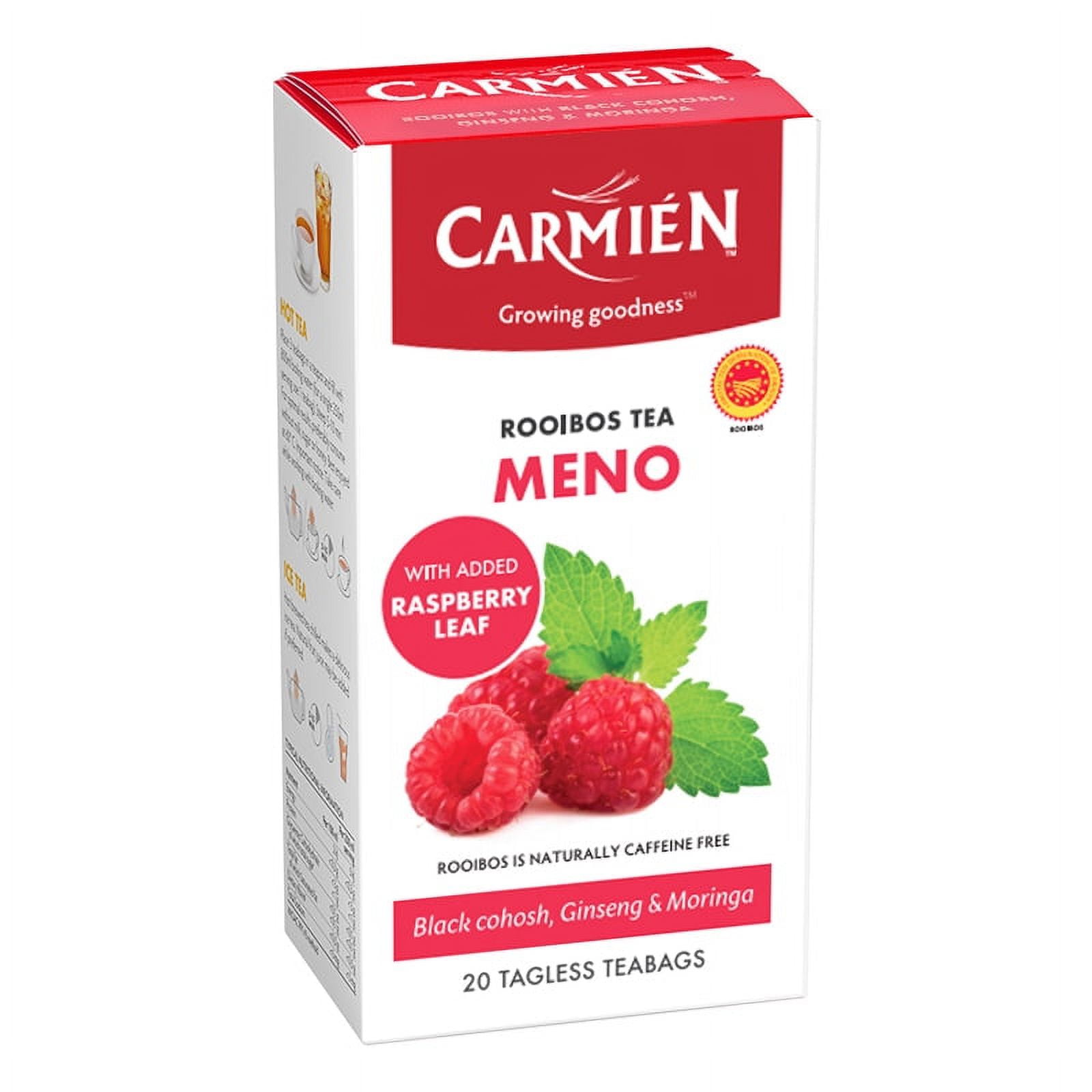 Carmién Tea Menopause Support Rooibos Tea With Raspberry Leaf 20