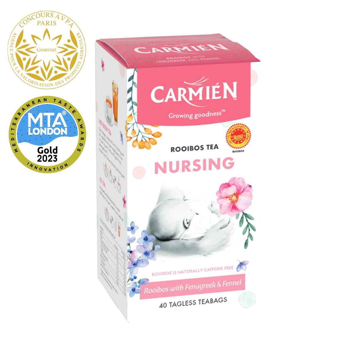 Carmién Tea Nursing Rooibos Tea Blend 40 Teabags Breastfeeding