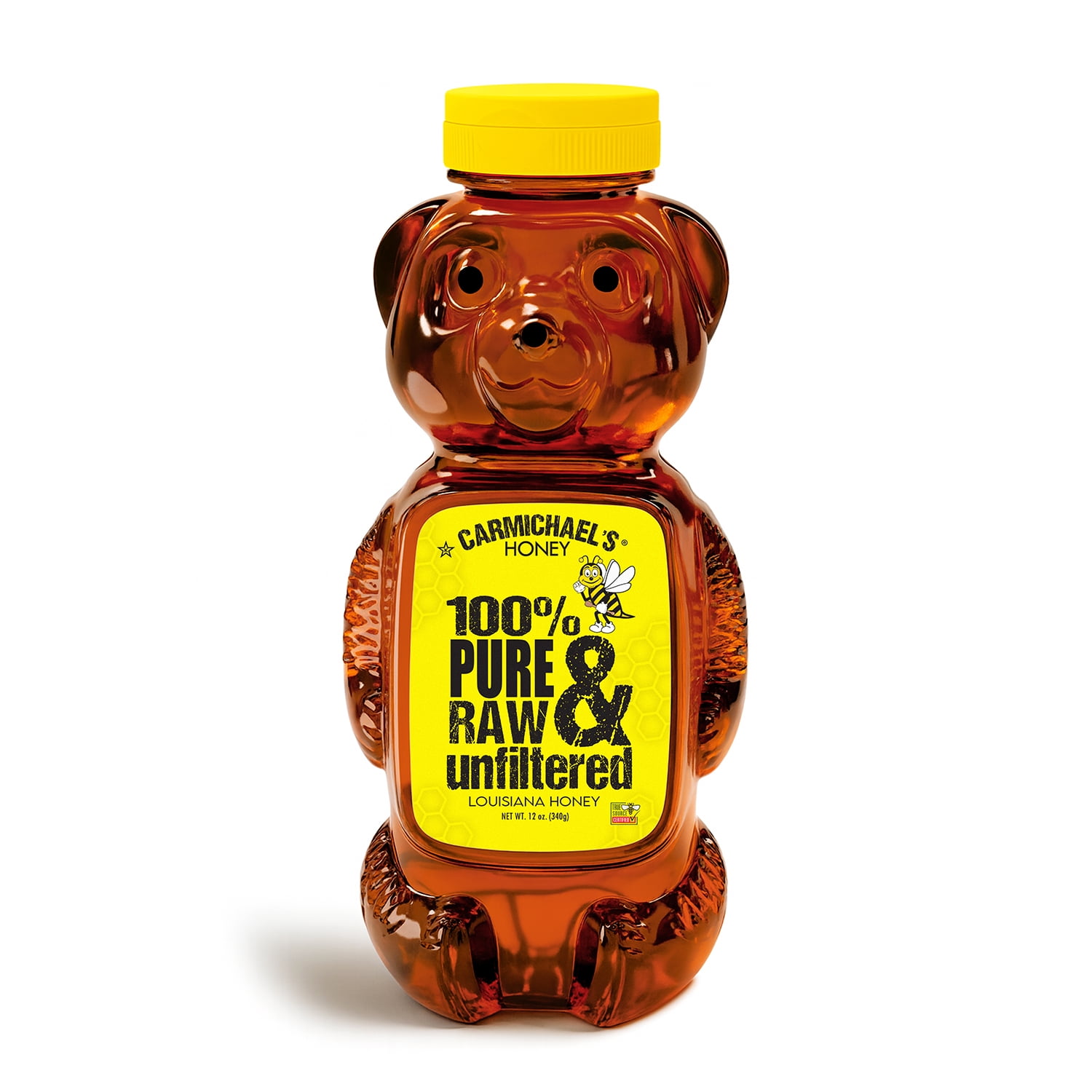 Carmichael's Honey Louisiana Raw & Unfiltered Honey, 12 oz – 100% Pure ...