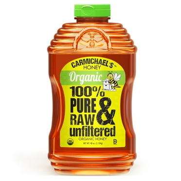 Carmichael's Organic Honey, 40oz, 100% Pure Raw & Unfiltered, USDA Certified Organic