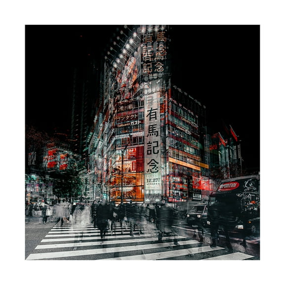 Carmine Chiriaco 'Colors Of Tokyo' Canvas Art