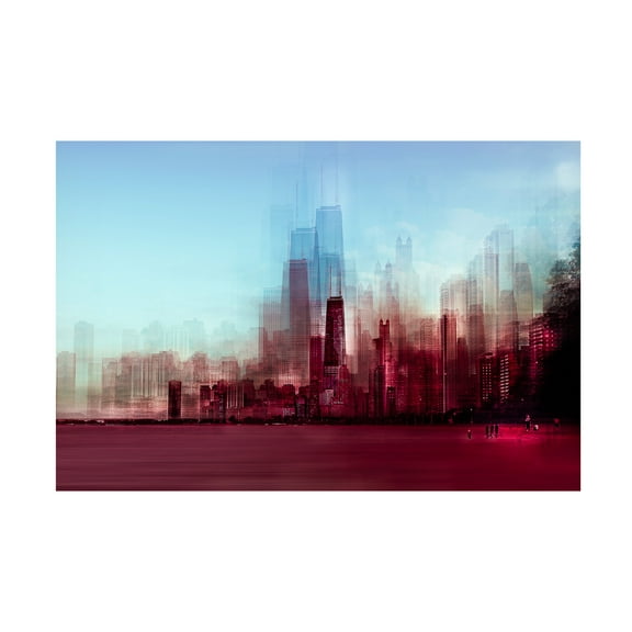 Carmine Chiriaco 'Red Chicago' Canvas Art