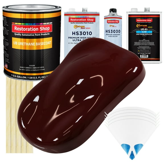Carmine Red Gallon Premium URETHANE BASECOAT CLEARCOAT Car Auto Paint SLOW Kit