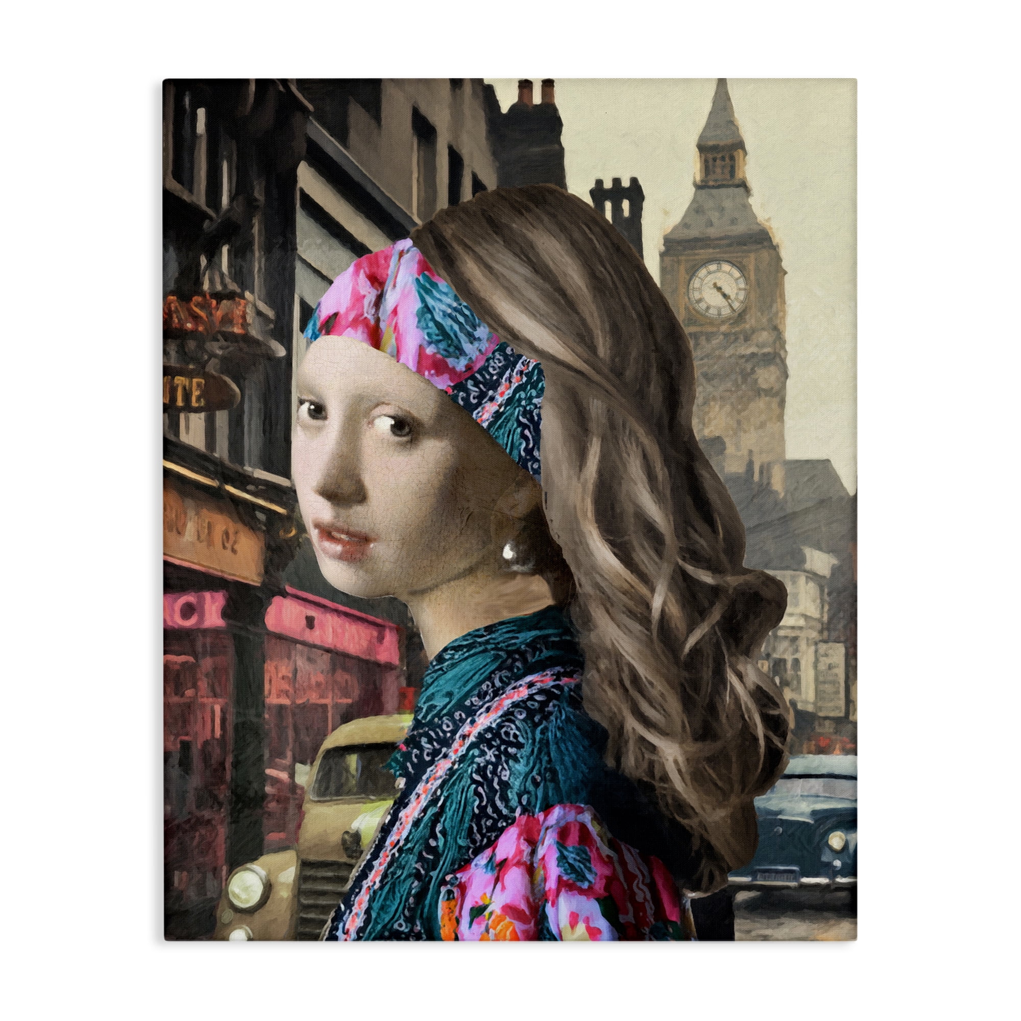 Carnaby Street Remix Painting Canvas Wall Art, design by Sasha