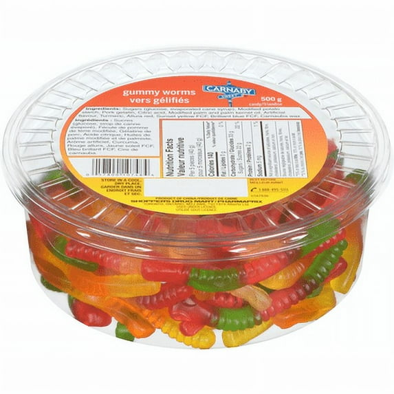Carnaby Sweet Gummy Worms, 500g/17.5 oz