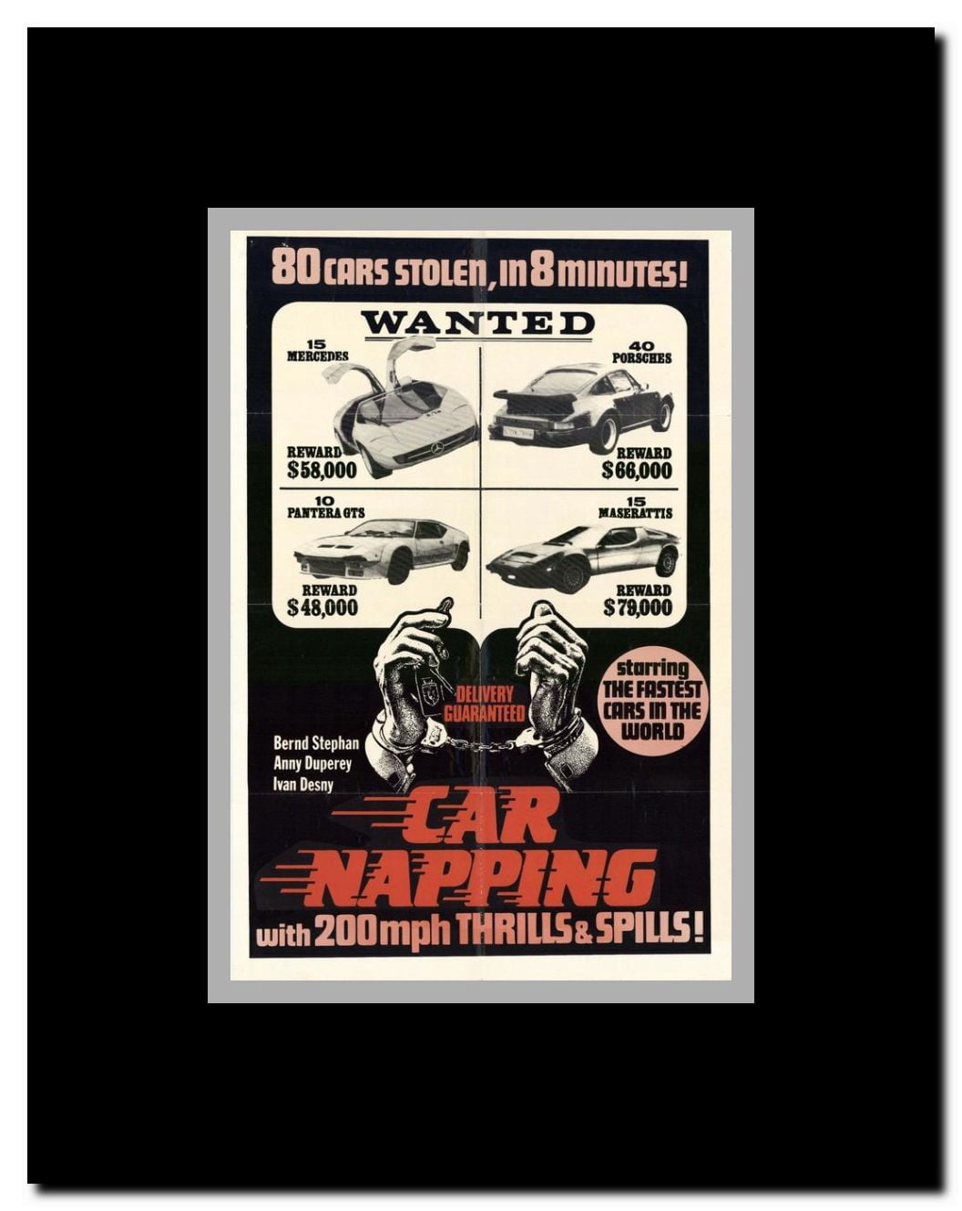 Carnapping Framed Movie Poster