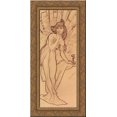thumbnail image 1 of Carnation 15x24 Gold Ornate Wood Framed Canvas Art by Mucha, Alphonse, 1 of 2