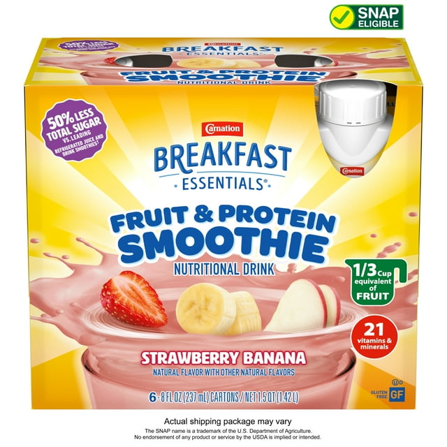 Carnation Breakfast Essentials Fruit & Protein Smoothie Nutritional