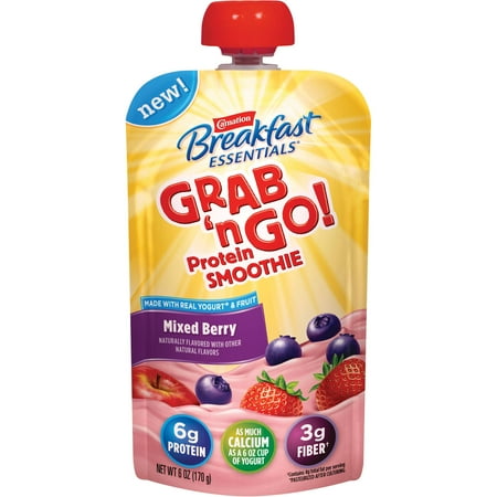 Carnation Breakfast Essentials Grab n Go! Mixed Berry Protein Smoothie, 6 oz