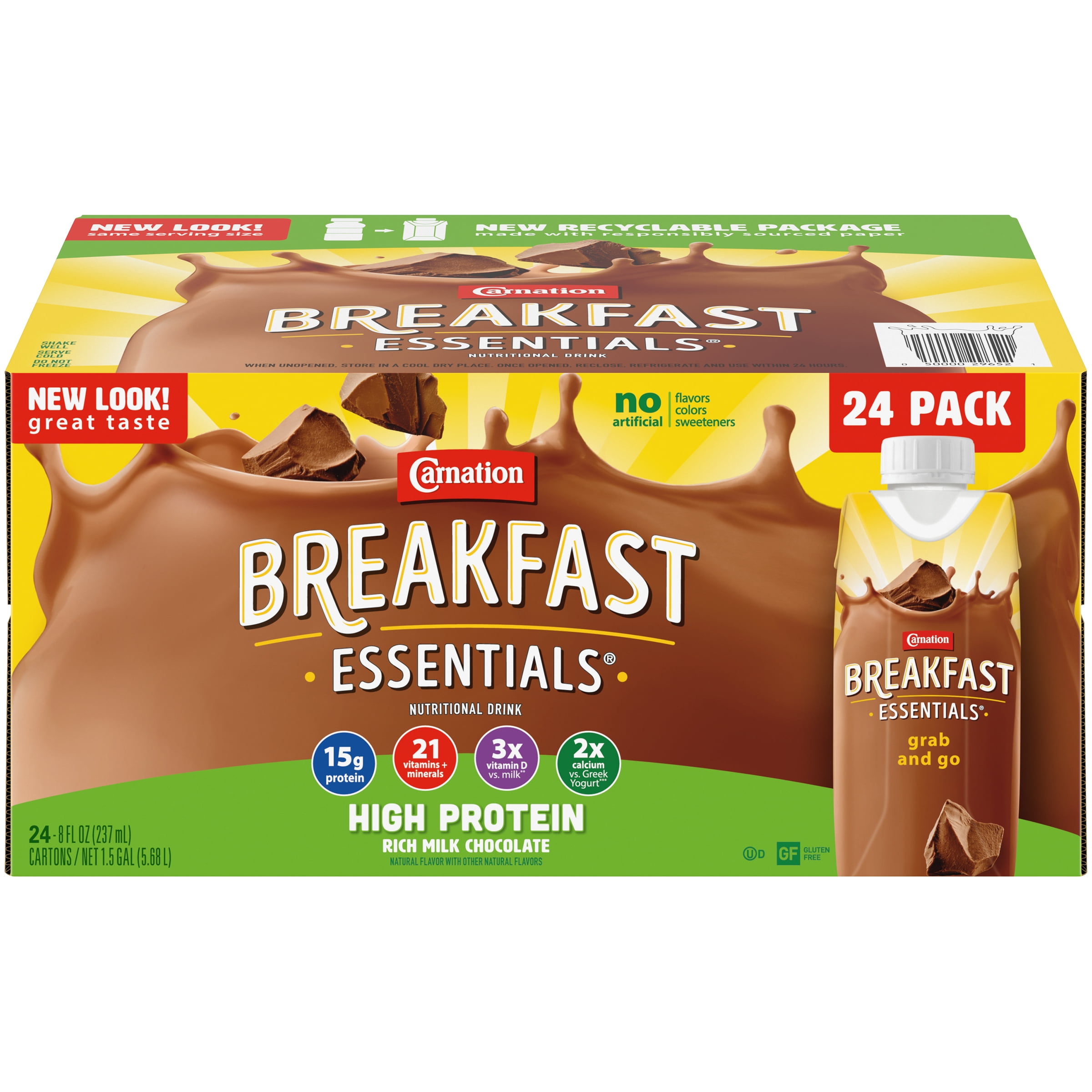 Carnation Breakfast Essentials High Protein Ready to Drink Nutritional Breakfast Drink, Rich