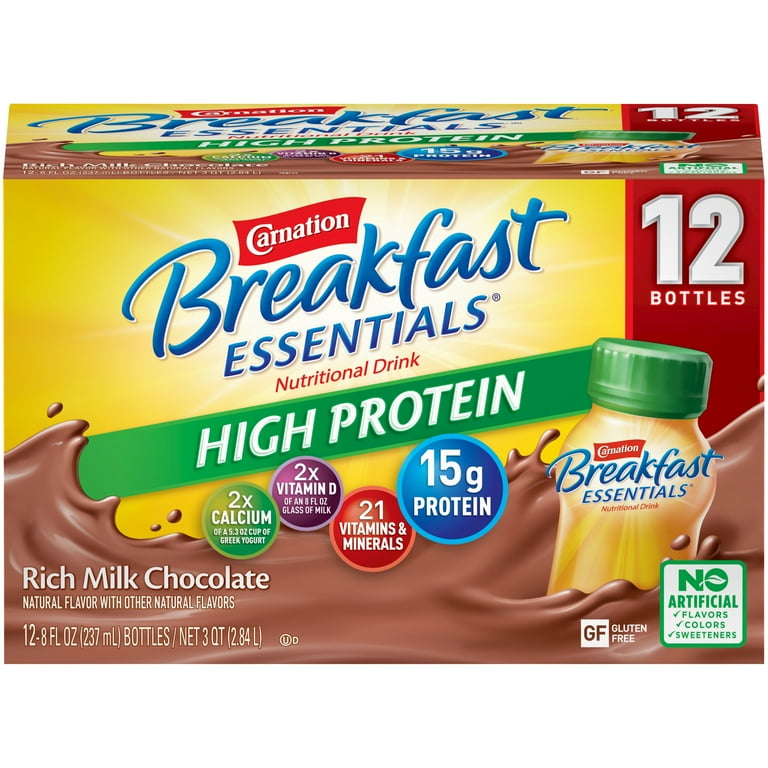 Carnation, Breakfast Essentials High Protein Rich Milk Chocolate