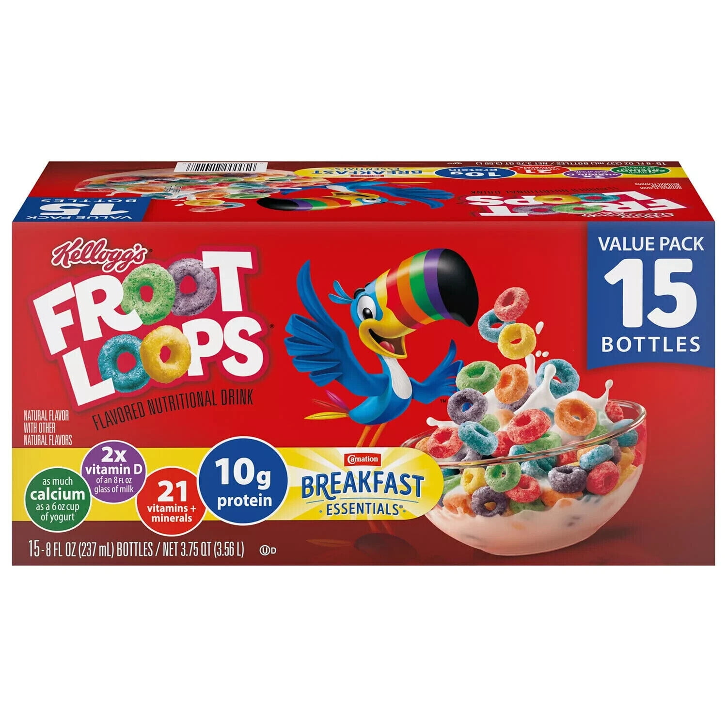 Carnation Breakfast Essentials Nutritional Drink, (Froot Loops, 8 Fl Oz