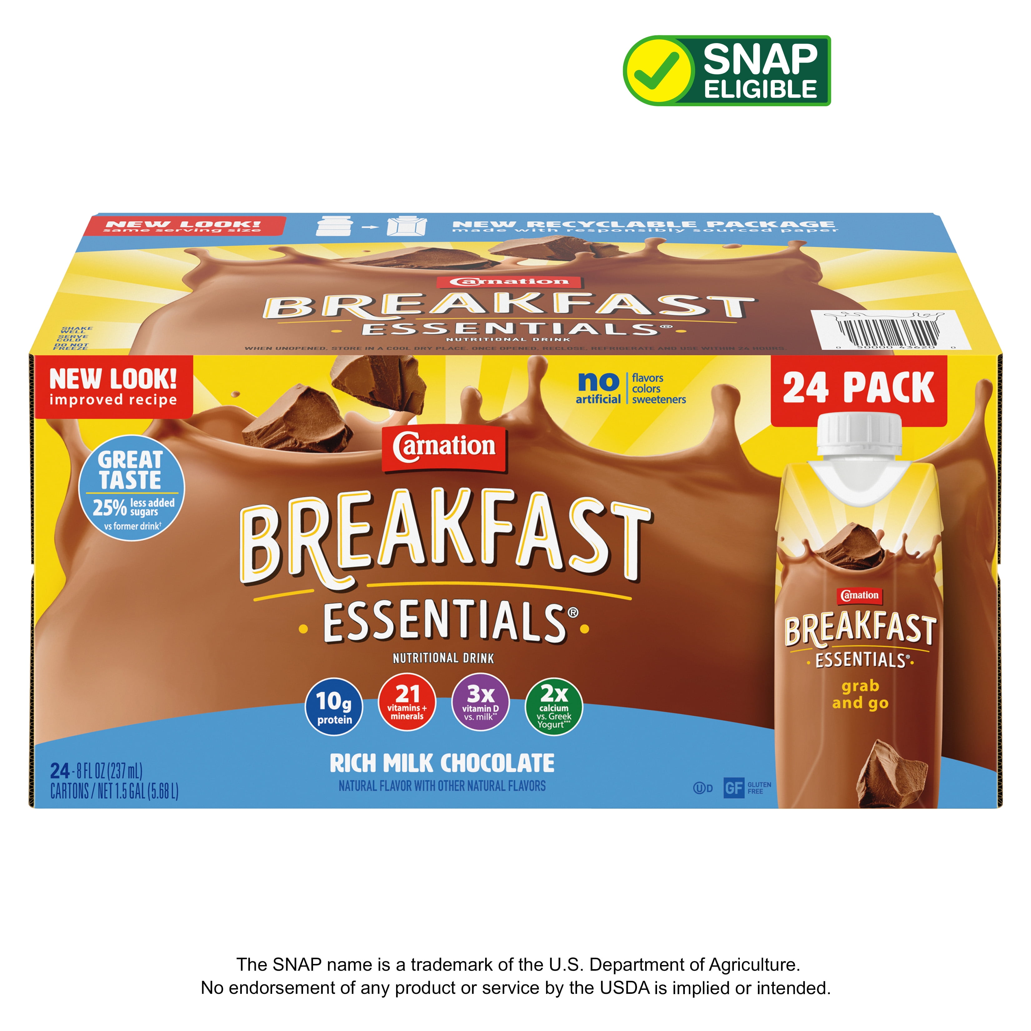 Carnation Breakfast Essentials Nutritional Drink, Rich Milk Chocolate