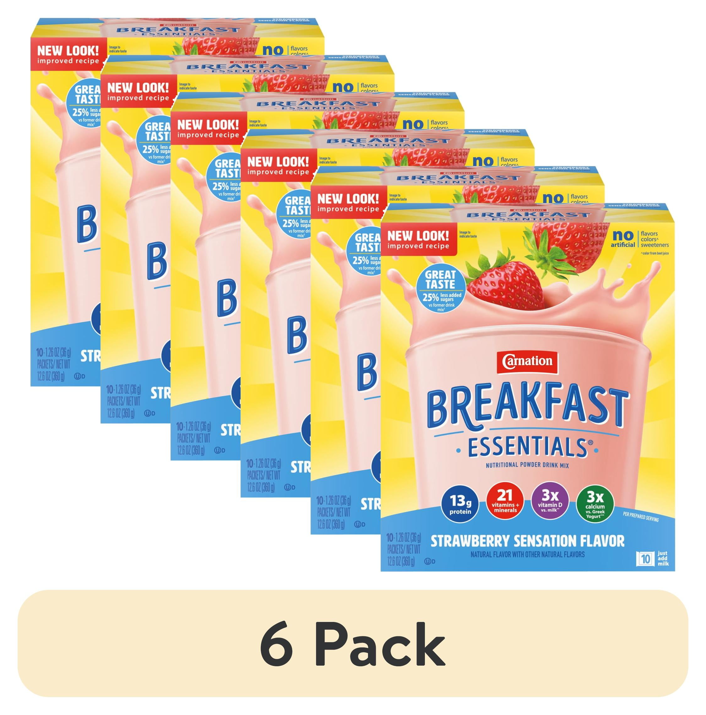 (6 pack) Carnation Breakfast Essentials Nutritional Powder Drink Mix