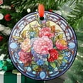thumbnail image 1 of Carnation Flower Ornament Suncatcher Window Hanging Decor House Decor Flower Lover Gift For Mom Flower Carnation Windchimes, 2025, Holiday 2025, Seasonal Holiday Decor, Holiday, 1 of 5