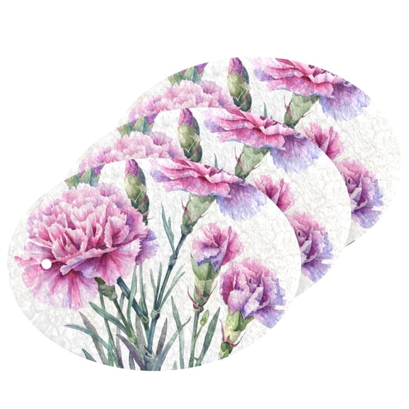Carnation Flowers 3 Pack Dish Sponges Bulk Natural Sponges Compressed Sponges Non-Scratch for Kitchen Cleaning Dishes