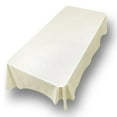 thumbnail image 1 of Carnation Home Fashions 52'' x 108", Vinyl Tablecloth with Polyester Flannel Backing in Ivory, 1 of 7