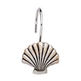 thumbnail image 1 of Carnation Home Fashions "Seaside" Resin Shower Curtain Hooks - Silver 1.5x1.5", 1 of 1