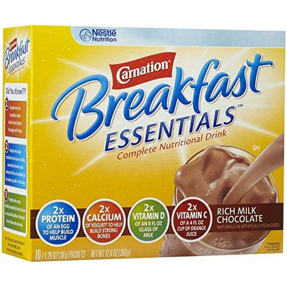 Carnation Instant Breakfast Powder Rich Milk Chocolate (Pack of 4)