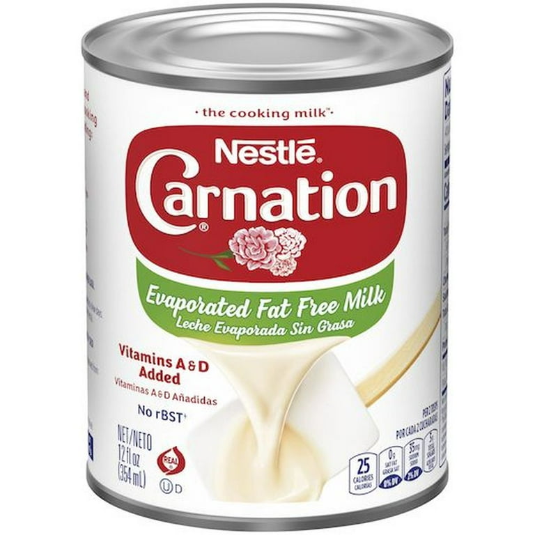 Carnation Nestle Evaporated Fat Free Milk Blend, 12 Ounce -- 24
