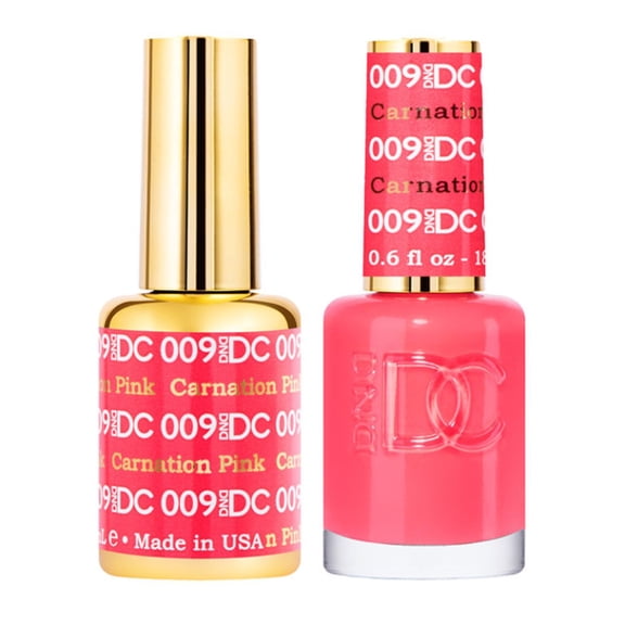 Carnation Pink #009 & Matching Polish Set - DND Gel & Lacquer