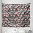 thumbnail image 1 of Carnation Tapestry, Vibrant Protea Grey Brunia Balls Eucalyptus Blossoms Exotic Flora Composition, Fabric Wall Hanging Decor for Bedroom Living Room Dorm, 5 Sizes, Multicolor, by Ambesonne, 1 of 1