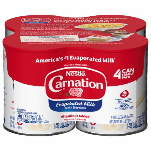 Carnation Vitamin D Added Evaporated Milk 4 ct / 12 oz - Pack of 2