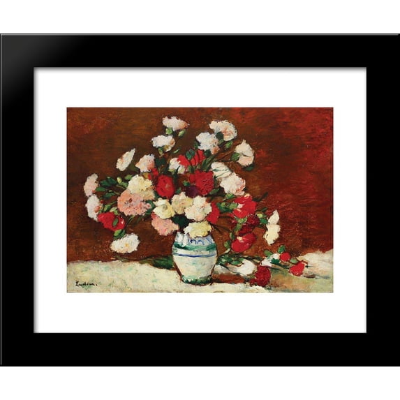 Carnations 20x24 Framed Art Print by Stefan Luchian