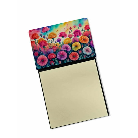 Carnations in Color Sticky Note Holder 3.25 in x 5.25 in
