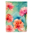 thumbnail image 1 of Carnations in Watercolor House Flag 28 in x 40 in, 1 of 7