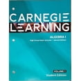 thumbnail image 1 of Pre-Owned Carnegie Learning, Algebra I, High School Math Solution, Volume 1, Second Edition, Student Edition, c.2020, 9781684592807, 1684592801, by Josh Fisher (Paperback), Education, English, 1 of 1