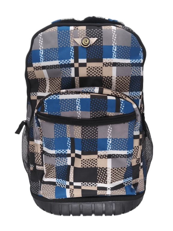 Rolling Backpack Luggage Black/Blue