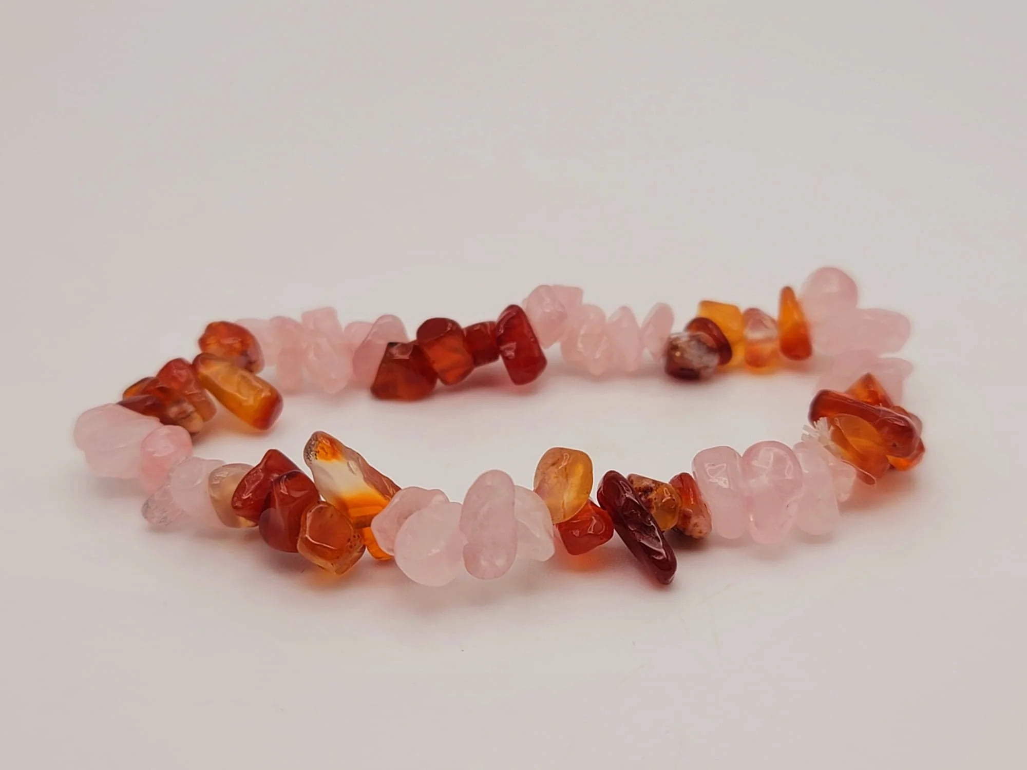 Aanya Gems Cherry Red Crystal Carnelian Unisex Bracelet Bracelet 8mm,  Genuine Gemstone Bracelet, Dispelling Fear and
