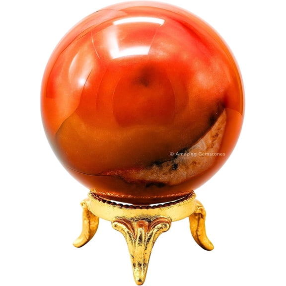 Carnelian Crystal Ball Sphere 2" Inches