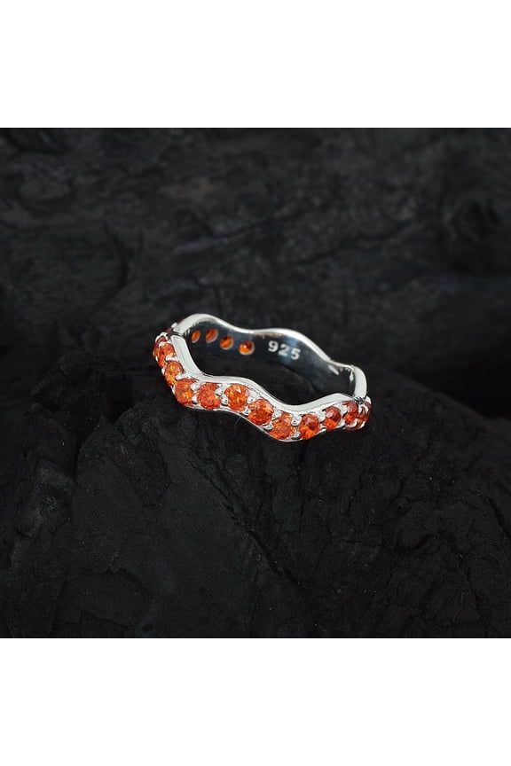Carnelian Eternity Bands